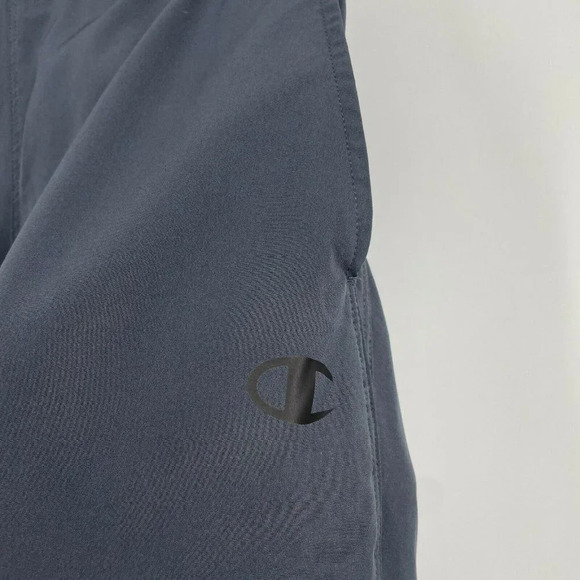 Champion Gear Shorts Men's Sz S Gray Elastic Waist Back Zip Pocket Pull on Relax - Picture 4 of 9